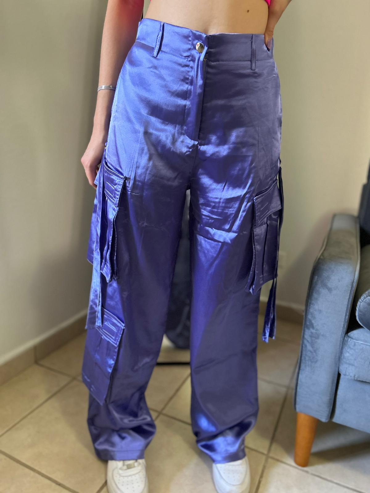 Purple Cargo Pants