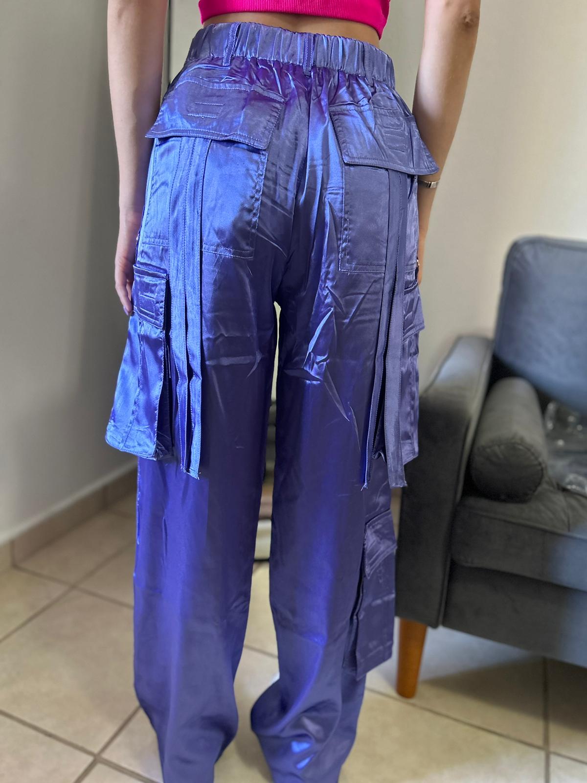 Purple Cargo Pants